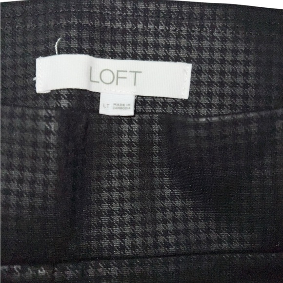 LOFT Herringbone Print Legging Pants - Size Large - Picture 4 of 7